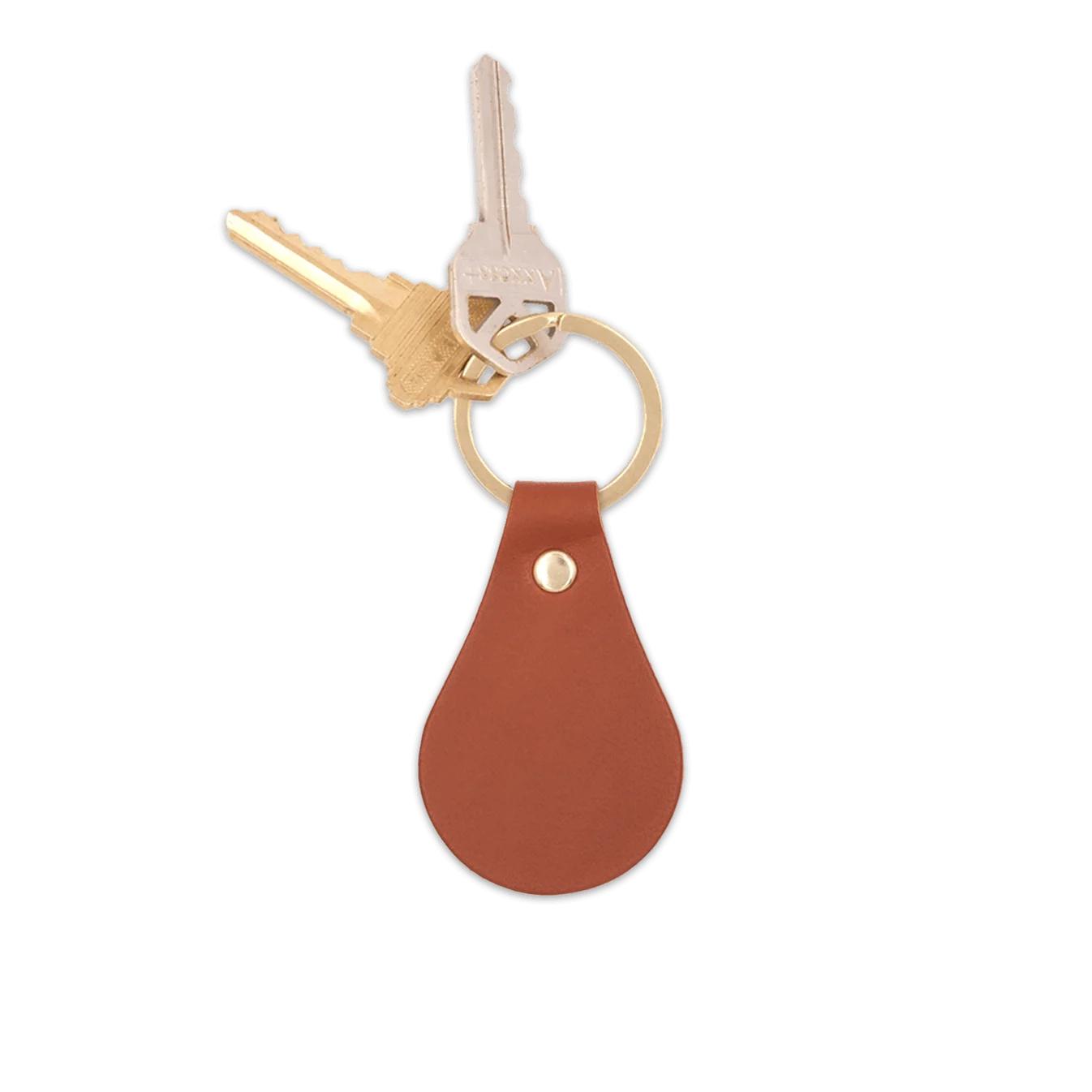 Tab Leather Keychain- US