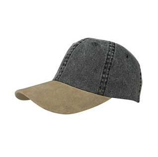Washed Pigment Dyed Suede Bill Dad Hat