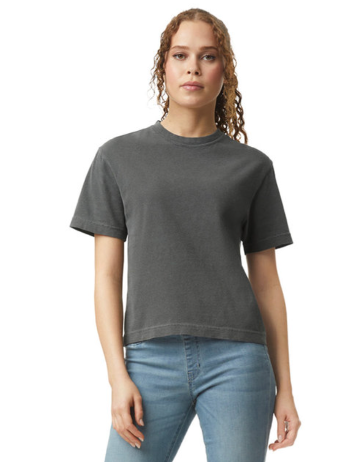 CC Ladies Crop Garment Dyed T-Shirt