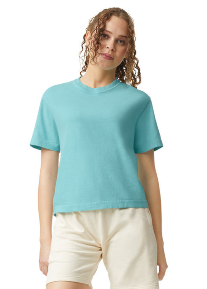 CC Ladies Crop Garment Dyed T-Shirt