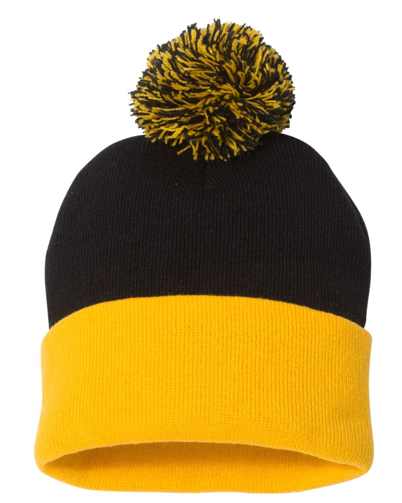Acrylic Pompom Beanie