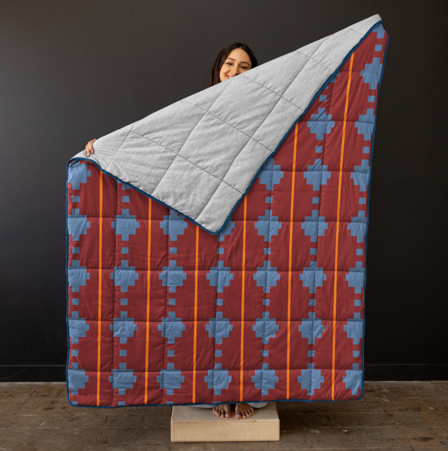 Soft Large Block Blanket