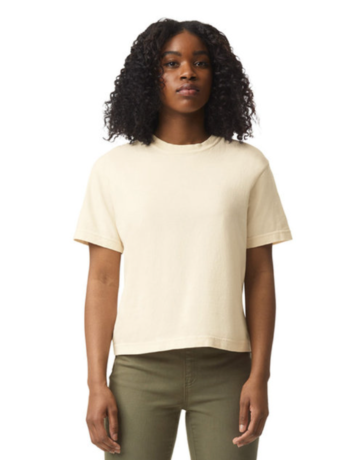 CC Ladies Crop Garment Dyed T-Shirt