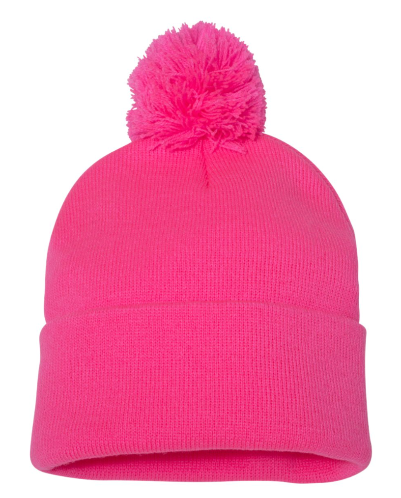 Acrylic Pompom Beanie