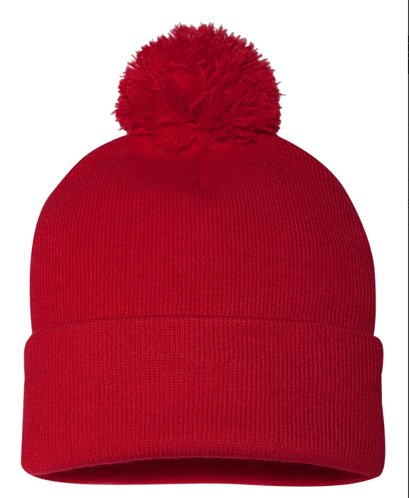 Acrylic Pompom Beanie