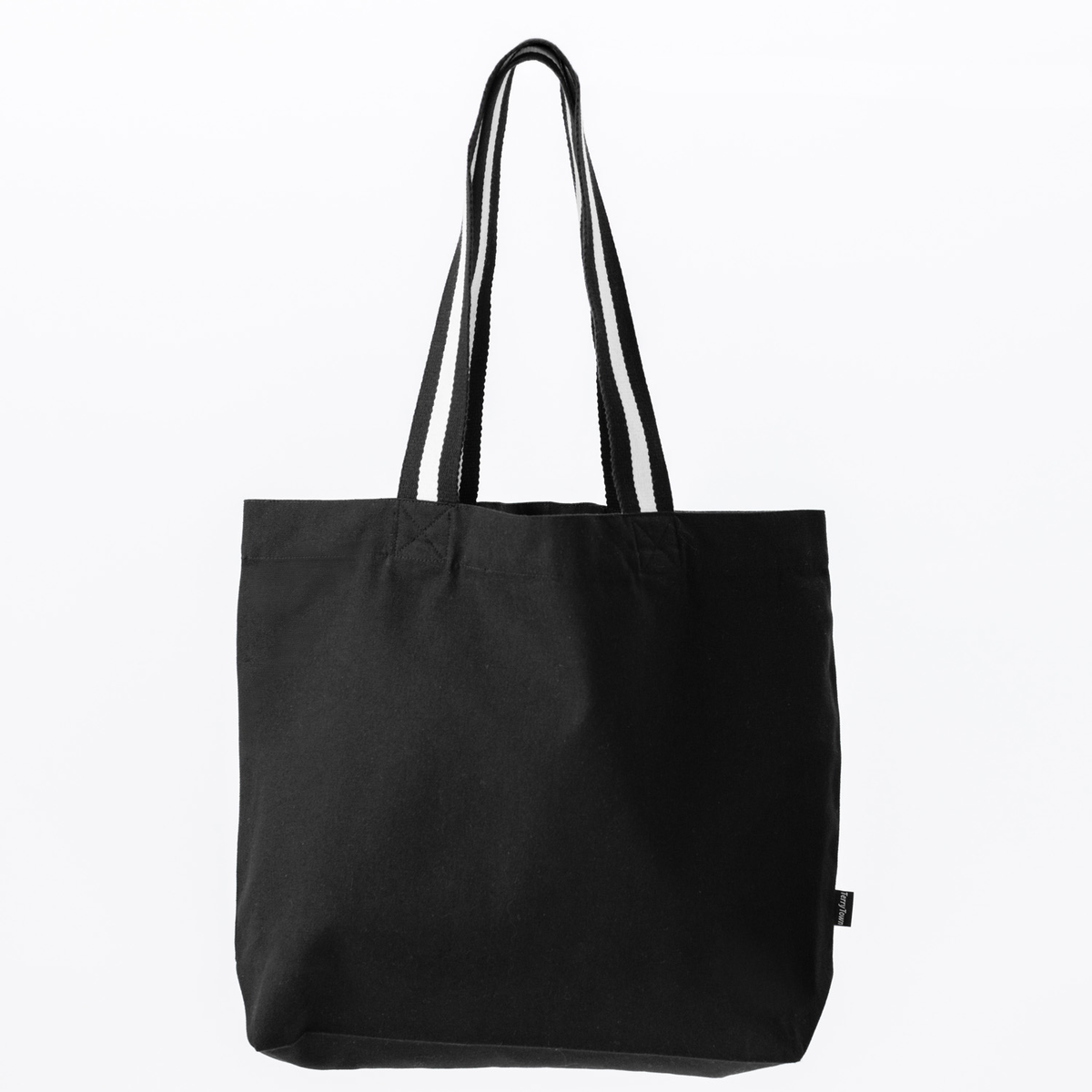 Deluxe Canvas Tote with Striped Handles- US