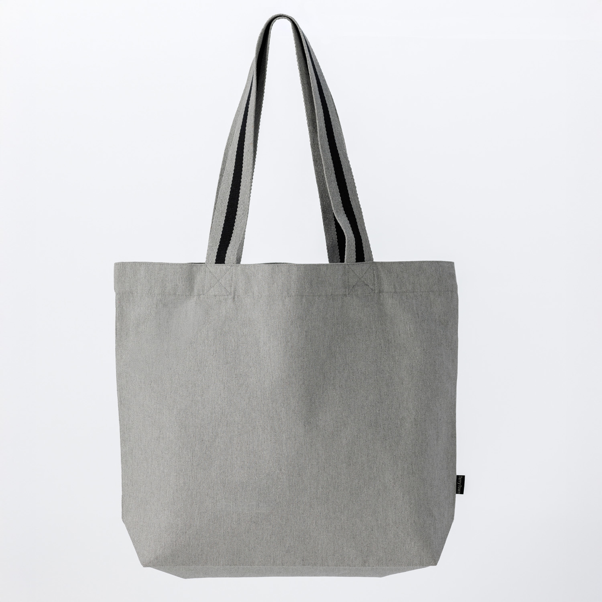 Deluxe Canvas Tote with Striped Handles- US