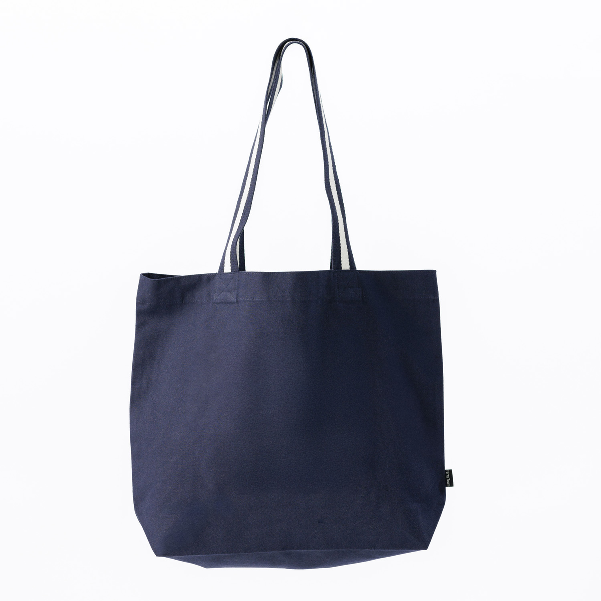 Deluxe Canvas Tote with Striped Handles- US