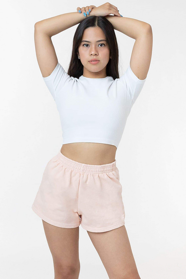 Ladies Heavy Weight Garment Dyed Shorts- US