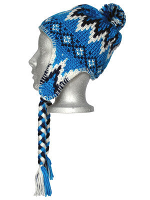 Hand Knit Zig Zag Beanie