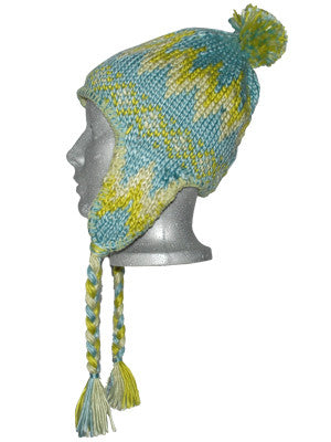 Hand Knit Zig Zag Beanie