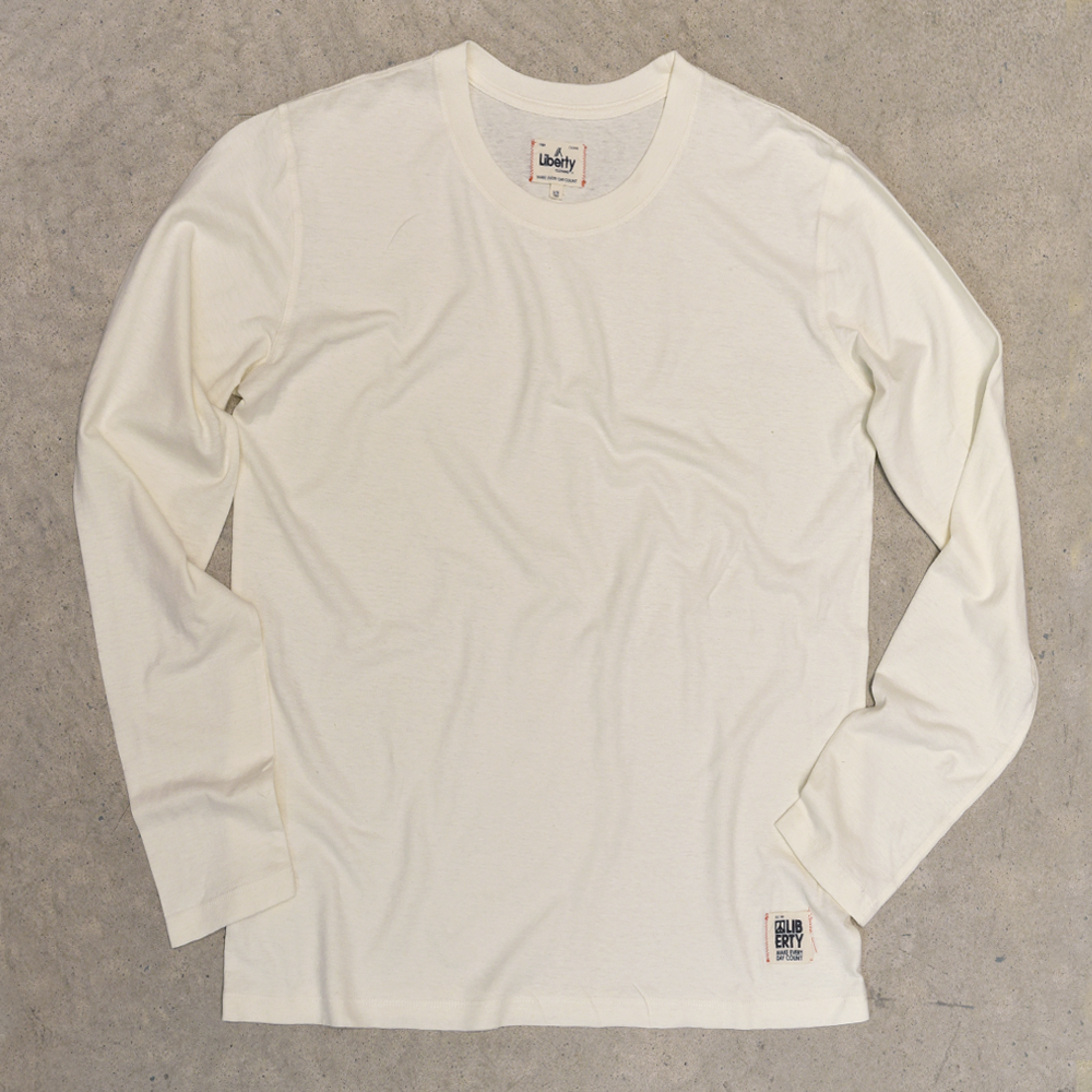 White long sleeve hemp shirt