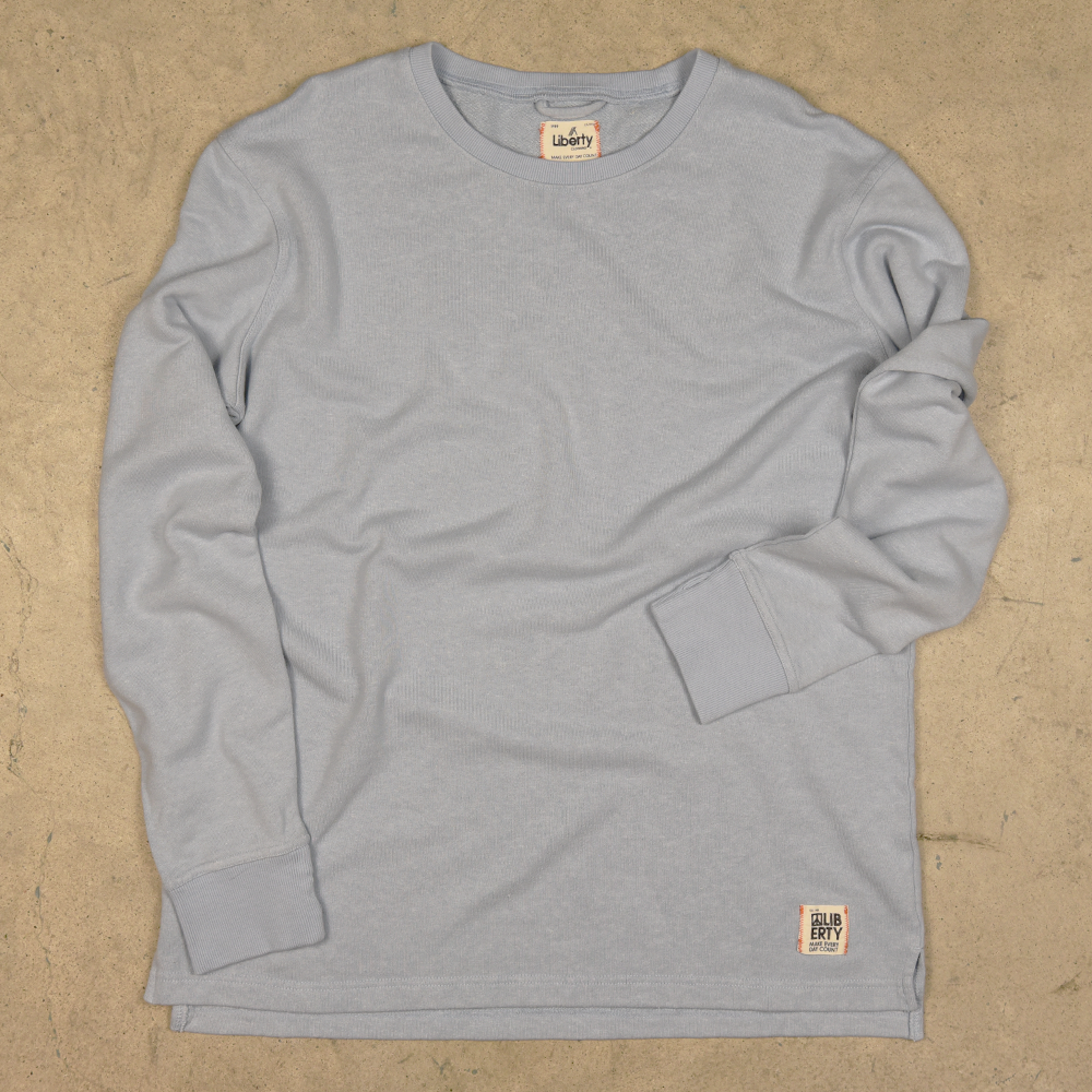 The Carmichael Hemp Crew Neck: a men and women's long sleeve hemp shirt